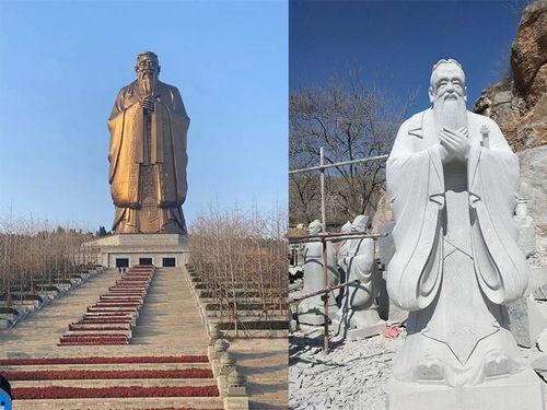 孔子像雕塑吃瓜视频